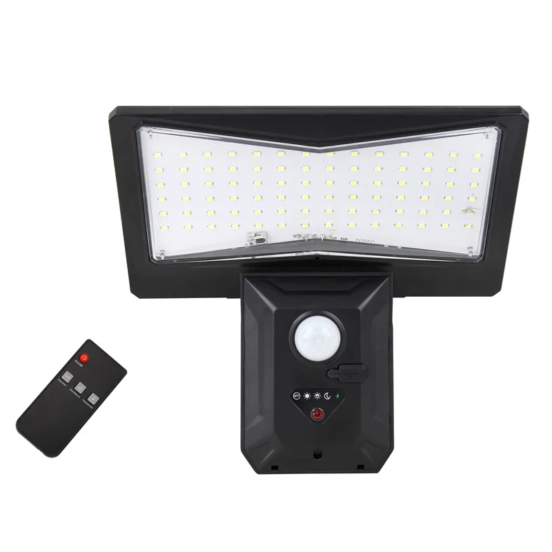 outdoor wall lights exterior mounted 84LED Integrated wall lamp with bracket solar sensor wall light outdoor