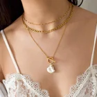 Gold Hypoallergenic Stainless Steel Tarnish Free 18K Gold Plated 3mm 5mm Figaro Chain Necklace