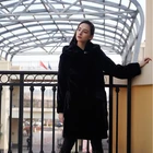 Coat Hot Selling Luxury Thick Windproof Women Natural Knitted Genuine Minks Fur Long Coat