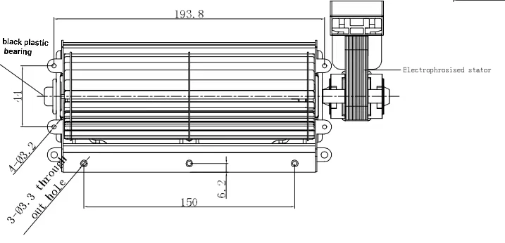 Cross Flow Fan, Gas, Oven Parts - detail 14