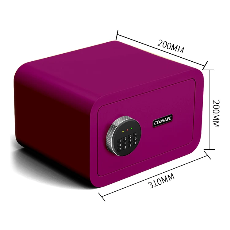 product ceqsafe small electronic mini office home safe fingerprint money deposit box safety mini safe574-10