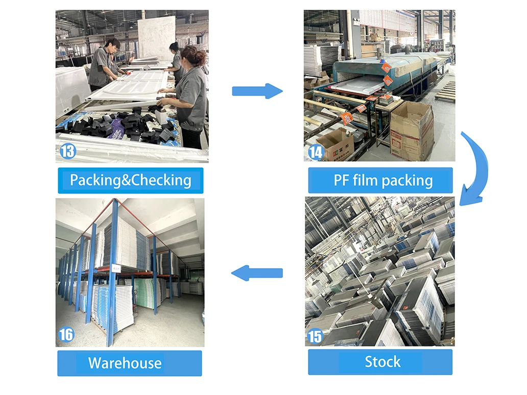 Factory Price modern style security iron doors home security door for warehouse safety