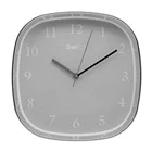 Silver Square 12inches Silver Plastic Wall Clock Modern Square Wall Clock