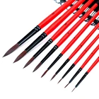 Pieces Artist Professional 10 Pieces Nylon Hair Artist Detail Hook Line Detail Brush Pen Sets