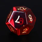 Dice Cheap Fashion High Quality Sexy Casino Red Glass Dice Set XP-010