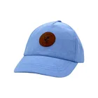 Leather Hot Selling PU Leather Label Blue Boys Baseball Cap