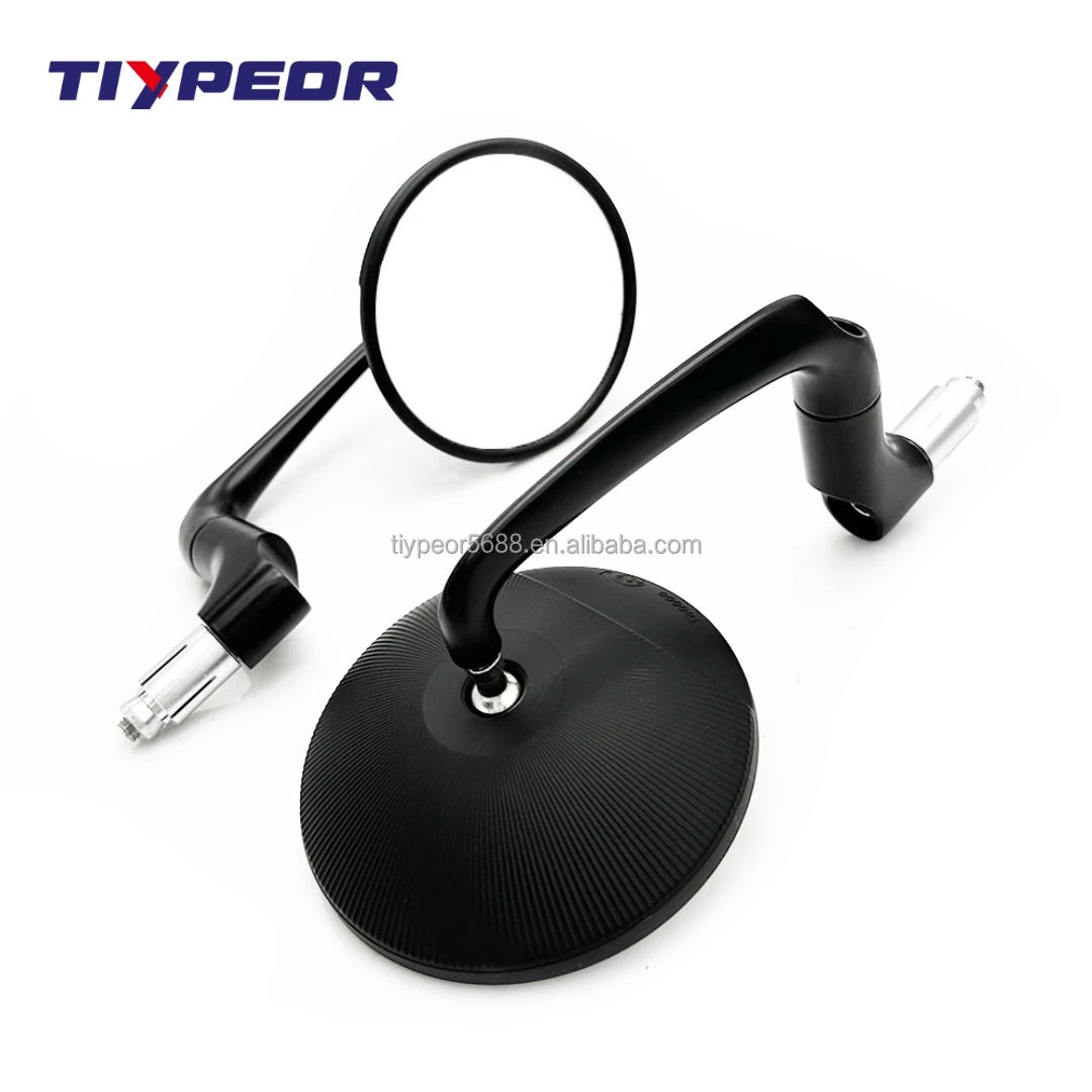 product tiypeor high quality motorcycle universal modified rearview mirror circular large mirror surface adjustable from multiple angles-8