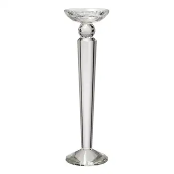 Modern Romantic Charming Transparent Candle Holder Glass Candlesticks For Home Decorative