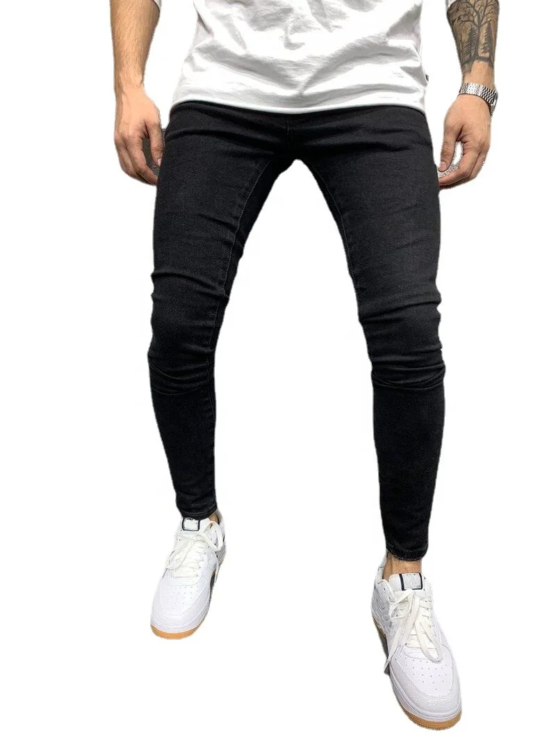 JUNBAOSS Men's Slim Fit Jeans Stretch Ripped Skinny Jeans for Men, Fashion Straight Leg Comfort Flex Waist Casual Pants