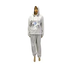 Sleepwear Custom Embroidered Luxury Hotel Bathrobe And Winter Pyjamas Women Sleepwear Pajama Set With Pompon