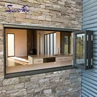 Window Commercial System Glass Aluminum Bi-folding / Bifold / Accordion / Folding Window