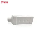 Plastic Customizable Recyclable Empty Minimalist Powder PE Square Plastic Bottle