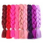 Stretched FH Wholesale Cheap Price Pre Stretched Synthetic Ombre Jumbo Hair Braiding Hair