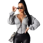 Hoodie Fancy Good Quality Fall Autumn Women Sweatshirt Tops 2021 Corset Top Sexy Women Crop Top Hoodie