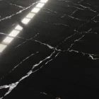 Black Slab Artificial Black White Stone Engineered Quartz Slab Good Cheaper Price Calacatta