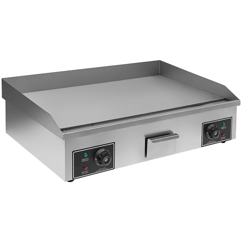 CE Approved OT-820 Counter Top Electric Griddle High Efficiency Stainless Steel Flat for Home Hotels and Retail Use-Hot Sale
