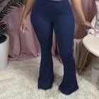 Plus Size Women Plus Size High Waist Pants Women Joggers Autumn Sexy Casual Big Flared Trousers