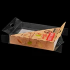 Sweet Treats Plastic Boxes Custom Delivery PET Clear Packaging Sweet Caramel Treats Food Transparent Plastic Box