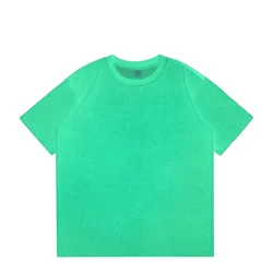 Wholesale Unique luminous 100% Cotton Tshirt 240gsm Blank Tshirts For Customize Oversized Men Tshirts