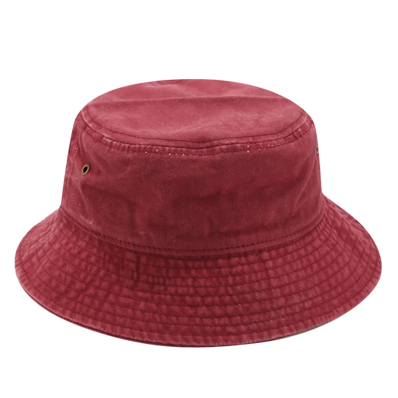 dark red bucket hat