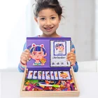Children Educational Toy Wooden Educational Children Educational 3D Wooden Jigsaw Magnetic Puzzle For Kids Toys