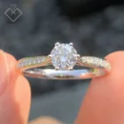 Ring Factory Sale Good Quality Classic Jewelry HPHT 0.5ct Diamant Igi 18k Lab Grown Diamond Ring Jewlery For Girls Gift