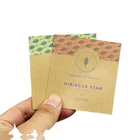 Paper Sachet Paper Bag 3 Side Seal Pouch Heat Seal Mini Kraft Paper Sachet Packaging Zipper Bag