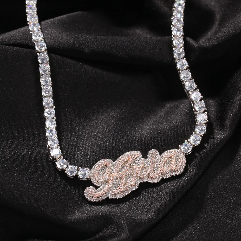 Diamond Letter Pendant Gold Plated 