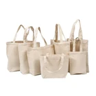 Plain Bag Shoulder Shoulder Tote Bag Eco-friendly Plain Tote Bag High Capacity Canvas Shoulder Shopping Bag