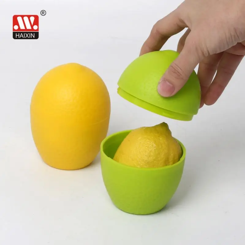 Fruit Vegetable Shaped Plastic Garlic, Lemon, Pepper Container for Food Storage