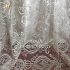 Fabric Table Cloth Custom Size 100% Polyester Cord Mesh Linen Fabric Table Cloth