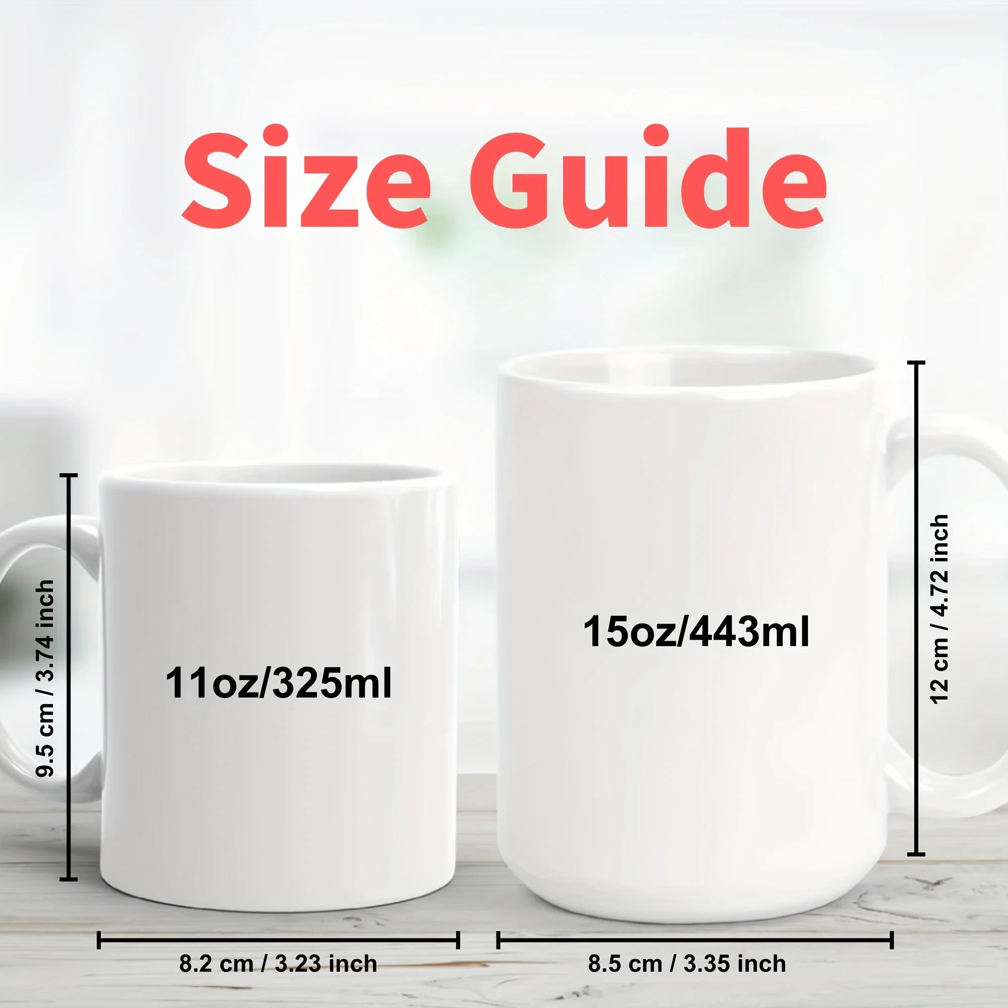 Hot Sale 11oz 15oz Porcelain Plain White custom Logo Sublimation blank Ceramic Cup Tea Coffee Mug With Logo