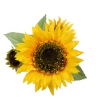 Sunflower 2021 Hot Sale Simulation Single Head Artificial Silk Cloth Sunflower Home Office Decoration Sunflower