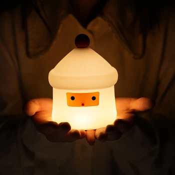 cute table lamp small kids night light led lights for rooms custom silicone lamp motif light christmas silicone baby cute lamp