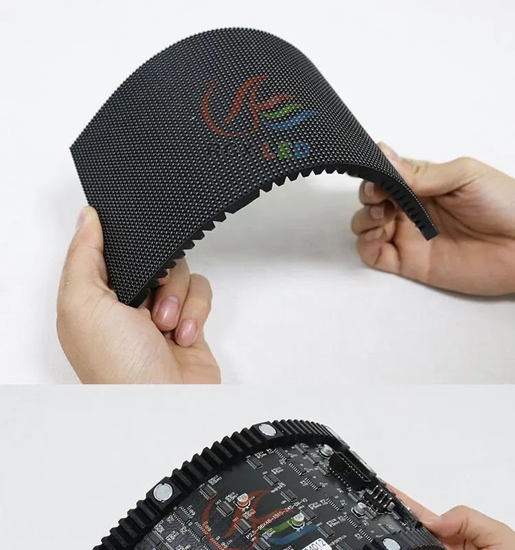 Indoor P2.5 Flexible Pixel 2.5mm Led Matrix 240X120 mm Mini Led Display Screen 96X48 Dots P2.5mm Soft Module Led Board