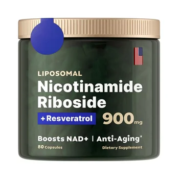 Hot Selling Nicotinamide Supplements Capsules Riboside Resveratrol Capsules  Boost NAD Level Support Healthy Aging