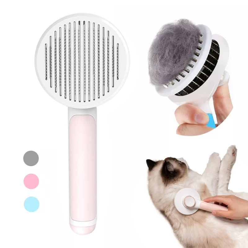 Pet Cat Brush Dog Comb Hair Removes Pet Hair Comb Self Cleaning Slicker  Brush For Cats Dogs Removes Tangled Hair Beauty Products - Buy Cat Brush  Pet Comb Hair Removes Dog Hair