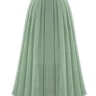 Skirt Plus Large Size Summer Women Clothing Dress Pleated Chiffon Skirt Solid Color Women Maxi Dress