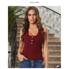 Vest Casual Wholesale Cotton Screen Print Tank Top Red Vest