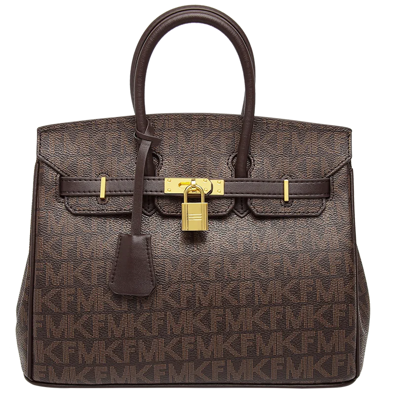 brown designer shoulder bolsa