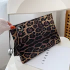Handbag Purse Women's Handbag 2021 New Handbag Street Fashion Leopard Simple Envelope Bag Leisure Women's Purse Handbag
