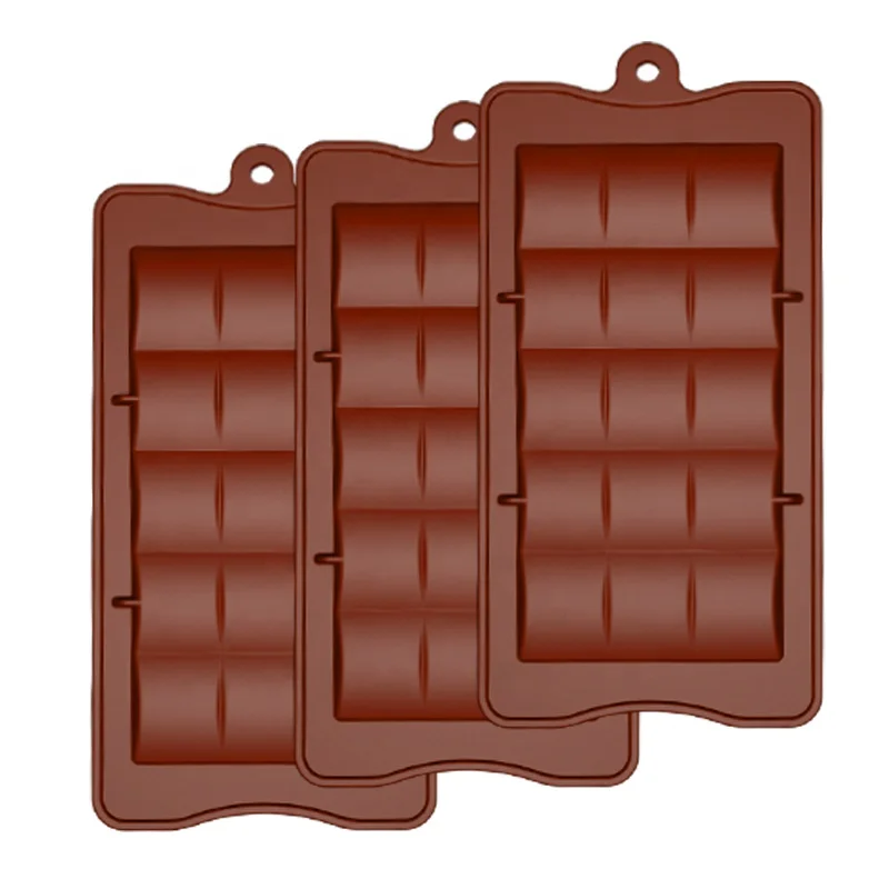 WF  Bar Silicon Chocolate Mold DIY Candy Christmas Mold Silicone Chocolate Cake Decoration Tools Kitchen Baking Accessories