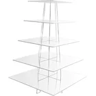 Hot Sale 1-5 Tier Transparent Acrylic Cupcake Stand For Wedding Home Birthday Festival Party