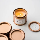 Candles Import Candles Wholesale Custom 6*7.5Cm 3 Colors Available Black Cherry Customizable Tin Scented Candles