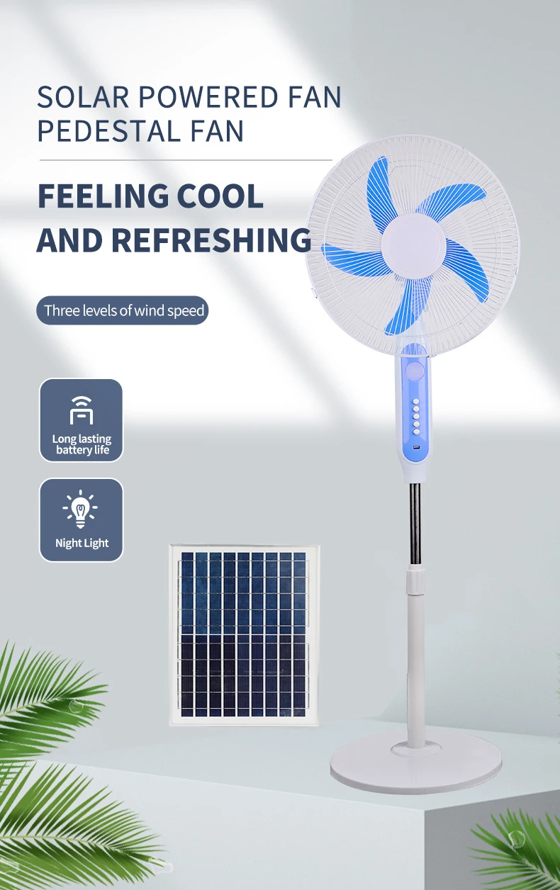 Floor Standing Fan, Solar, LED - detail 36