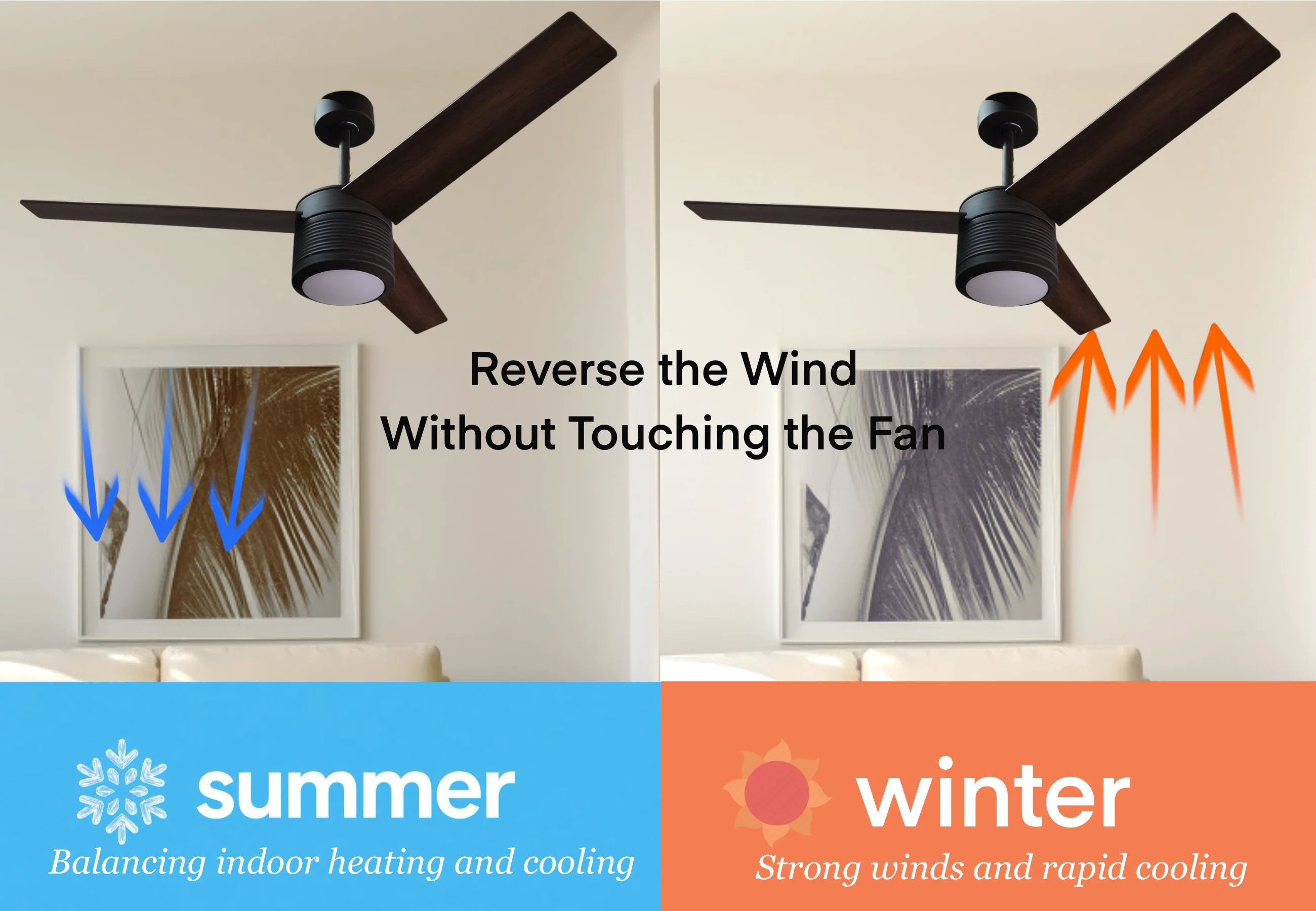 Ceiling Fan, 30W LED Light, Plywood - detail 16