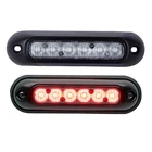 High Power Led 18W DC12V Mini Suface Mount Lighthead Grille Strobe Warning Light