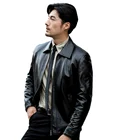 Leather Jacket Men Beverry 11BA03 100% First Layer Genuine Sheep Pure Leather Jacket Men