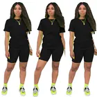 Sport Short SZ-XMY001 2021 Women Custom Made Sport Set Short Set Track Suit Biker Short Sets