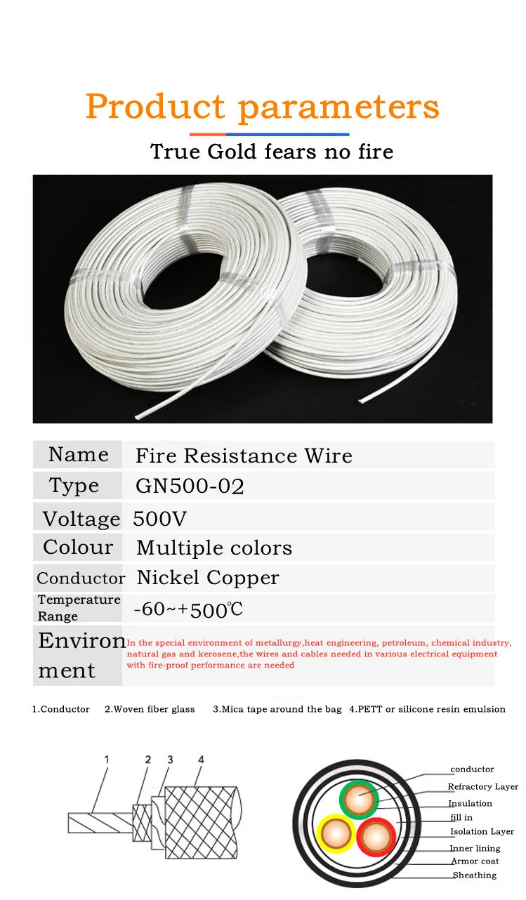 Gn500 Mica Cable Fire Resistant Electromagnetic Heating Wire Buy Buy